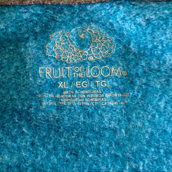 EverSoft Fleece Full Zip Hoodie Jacket Aqua Blue- Unisex - Picture 6 of 7